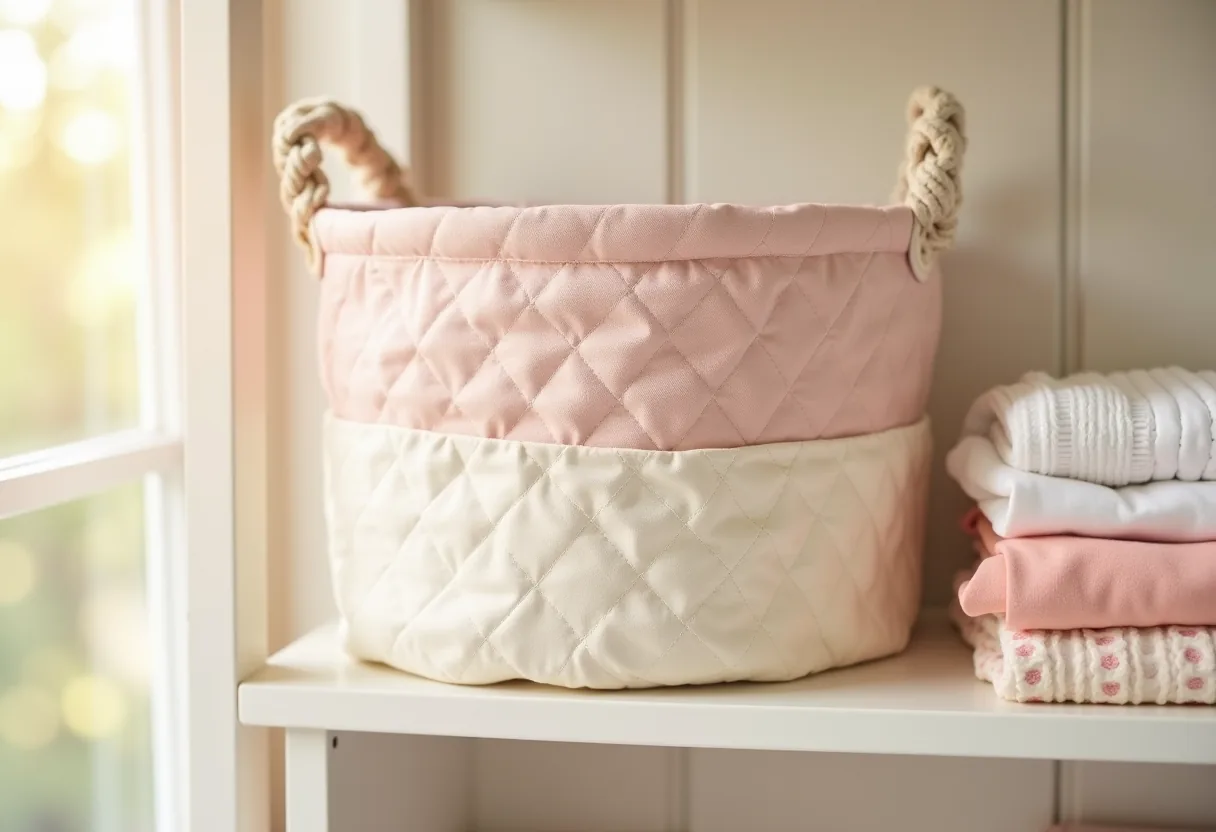 Textil tároló kosár varrása a gyerekszobába: egyszerű rendszerezők kezdőknek